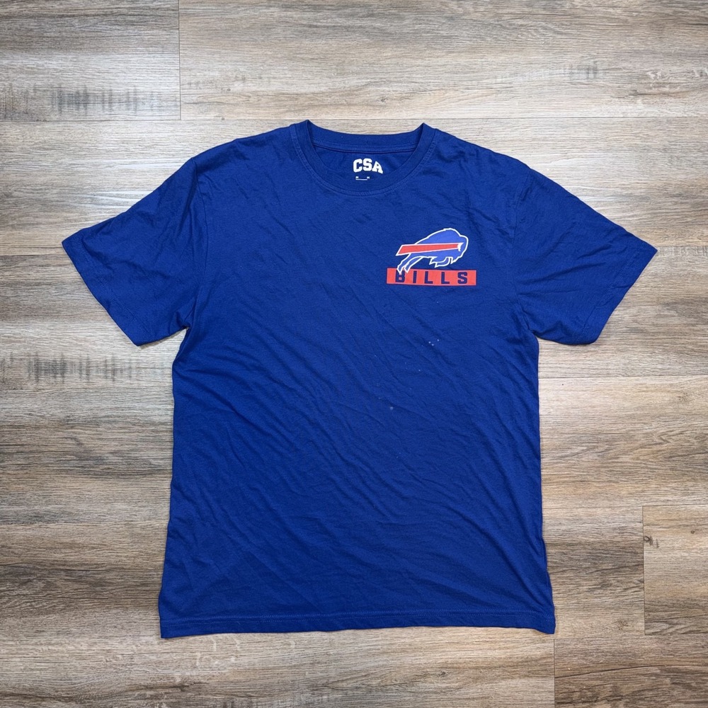 Buffalo Bills Shirt Mens Medium Big Logo In Front/ Back NFL Football Bills Mafia